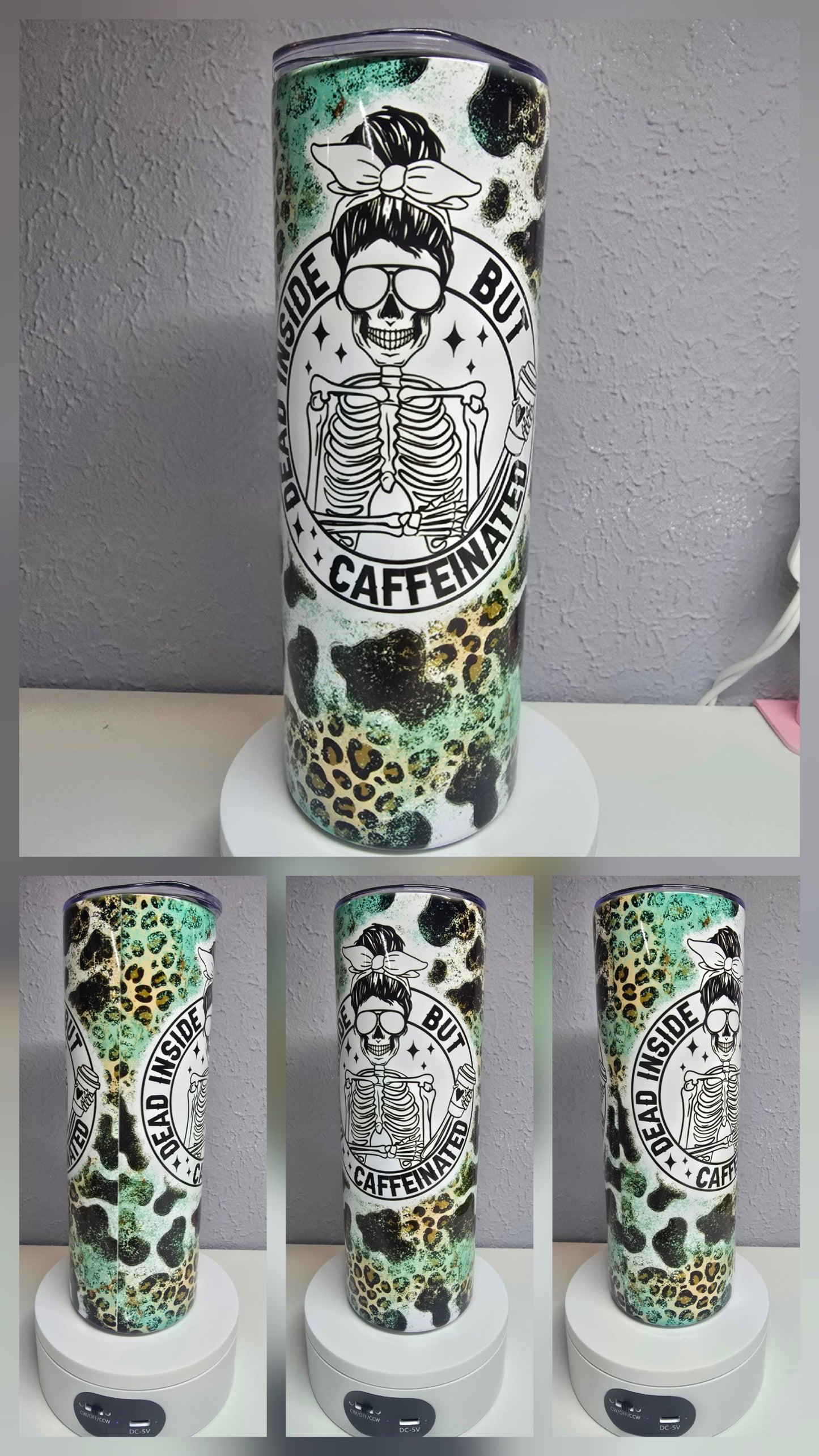 Dead Inside but Caffeinated - 20oz Tumbler