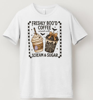 Freshly Boo'd Coffee Served with Scream & Sugar