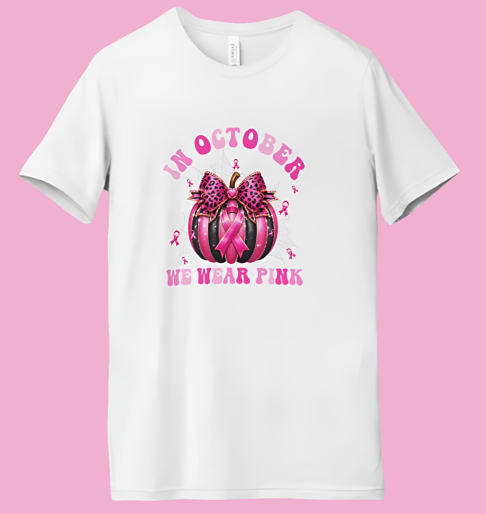 In October We Wear Pink (pink pumpkin)