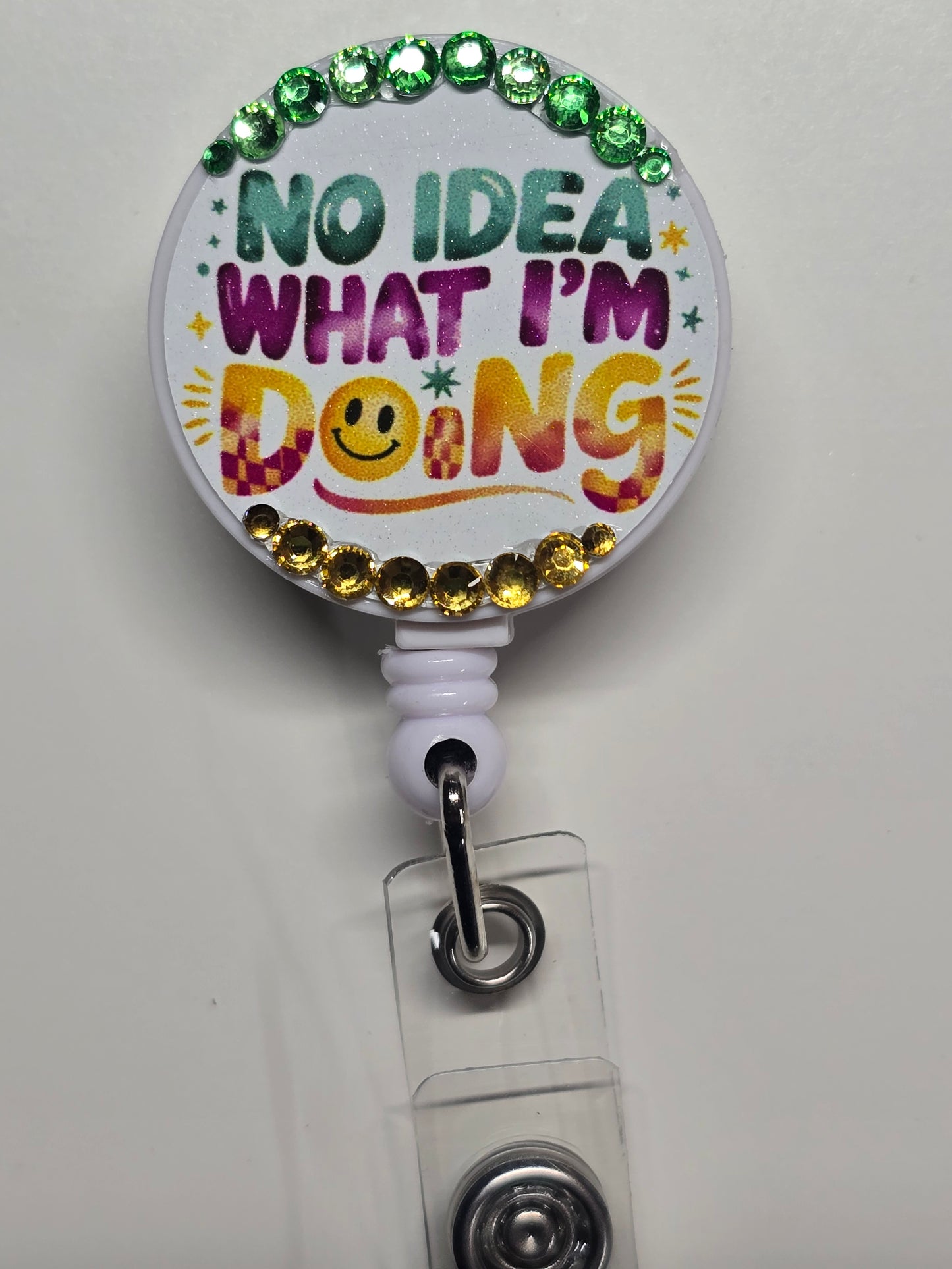 No Idea What I'm Doing Retractable Badge Reel