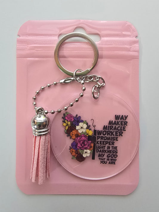 Way Maker Miracle Worker Keychain