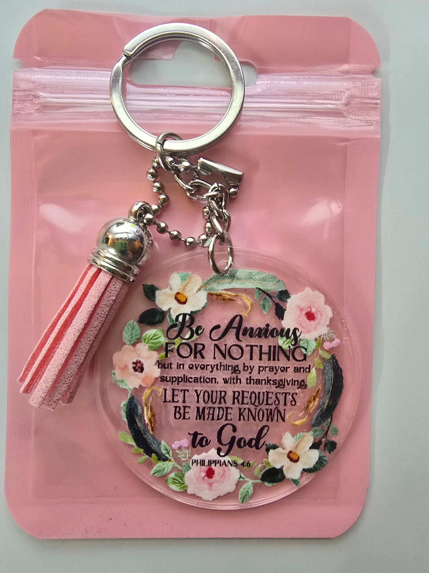 Be Anxious For Nothing Keychain