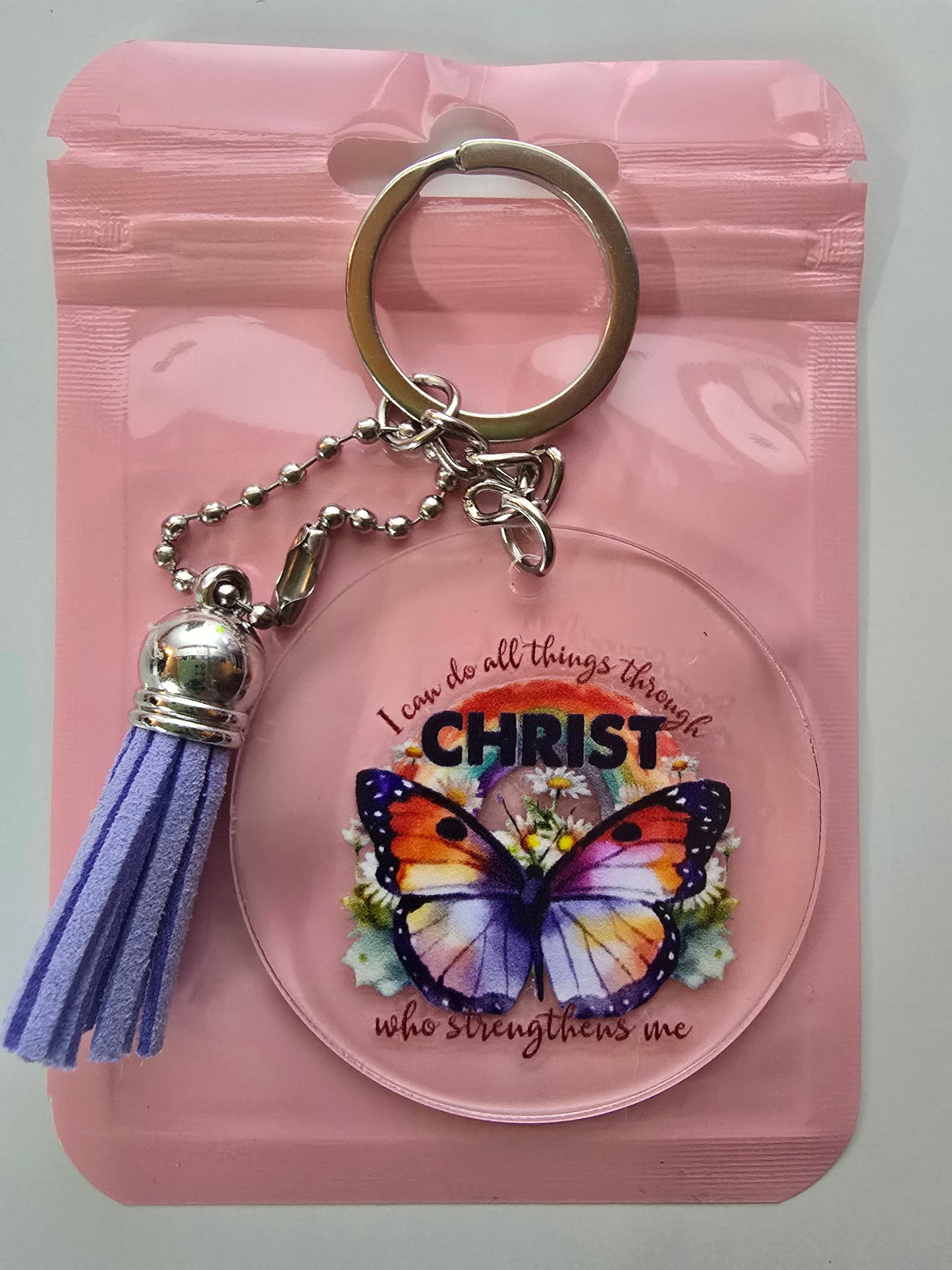 I Can Do All Things Through Christ Who Strengthens Me Keychain