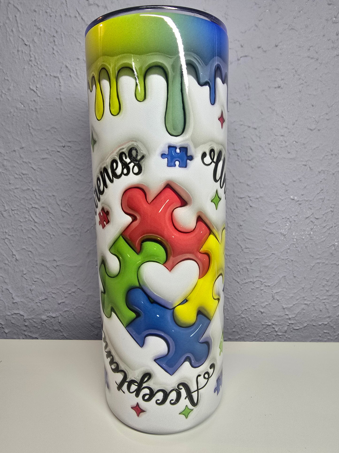 Awareness Understanding Acceptance Autism Awareness - 20oz Tumbler
