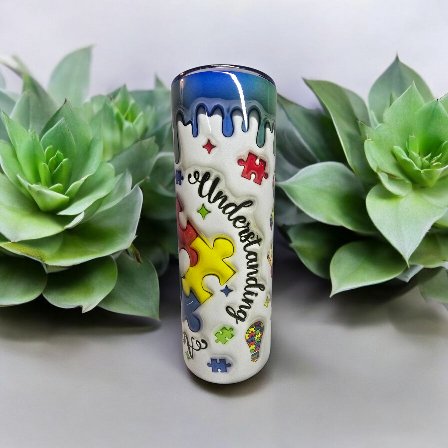 Awareness Understanding Acceptance Autism Awareness - 20oz Tumbler