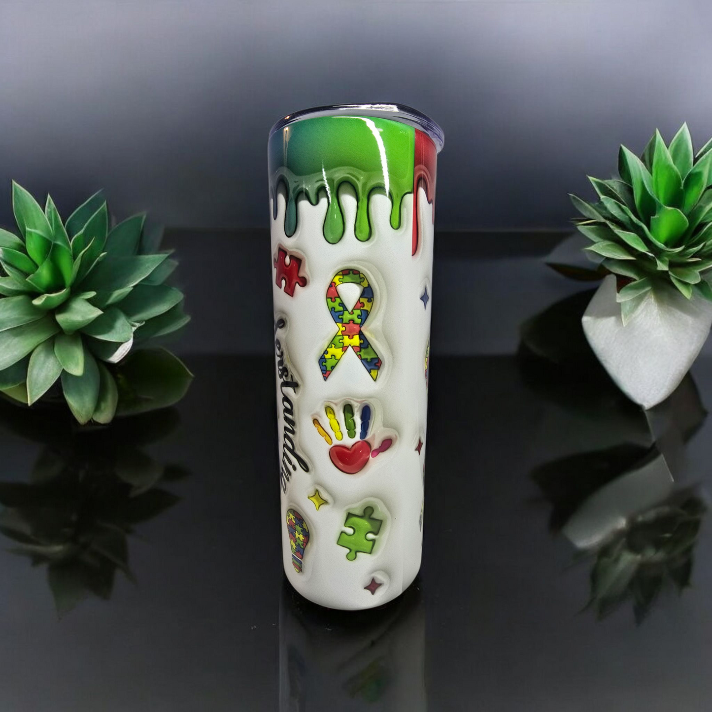 Awareness Understanding Acceptance Autism Awareness - 20oz Tumbler