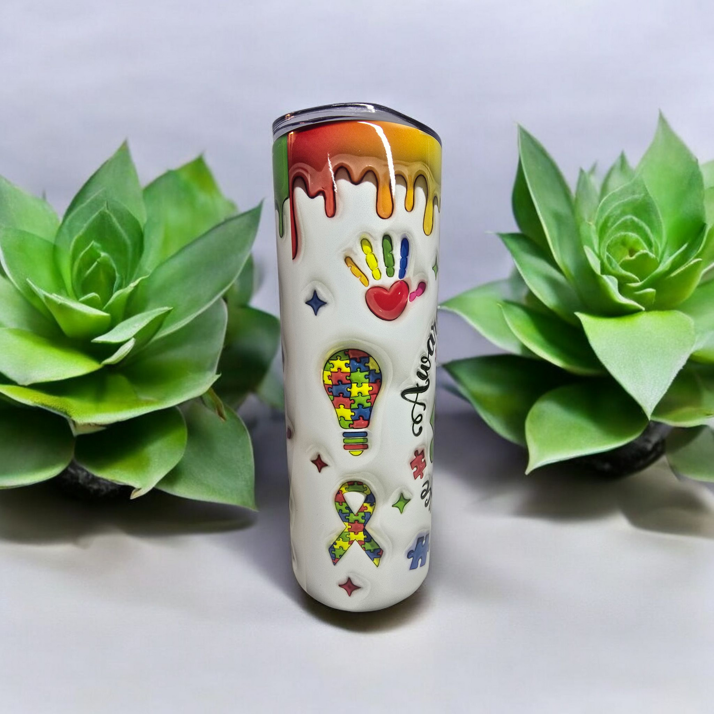Awareness Understanding Acceptance Autism Awareness - 20oz Tumbler