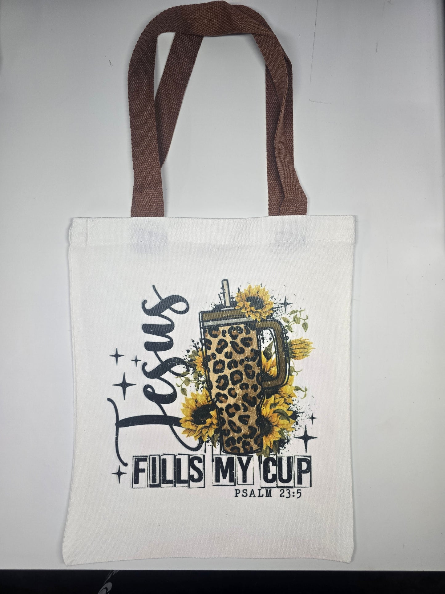 Jesus Fills My Cup - Canvas Tote Bag