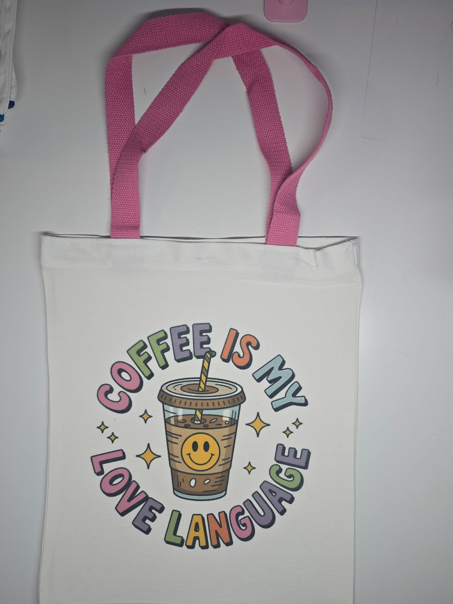 Coffee Is My Love Language Canvas Tote Bag