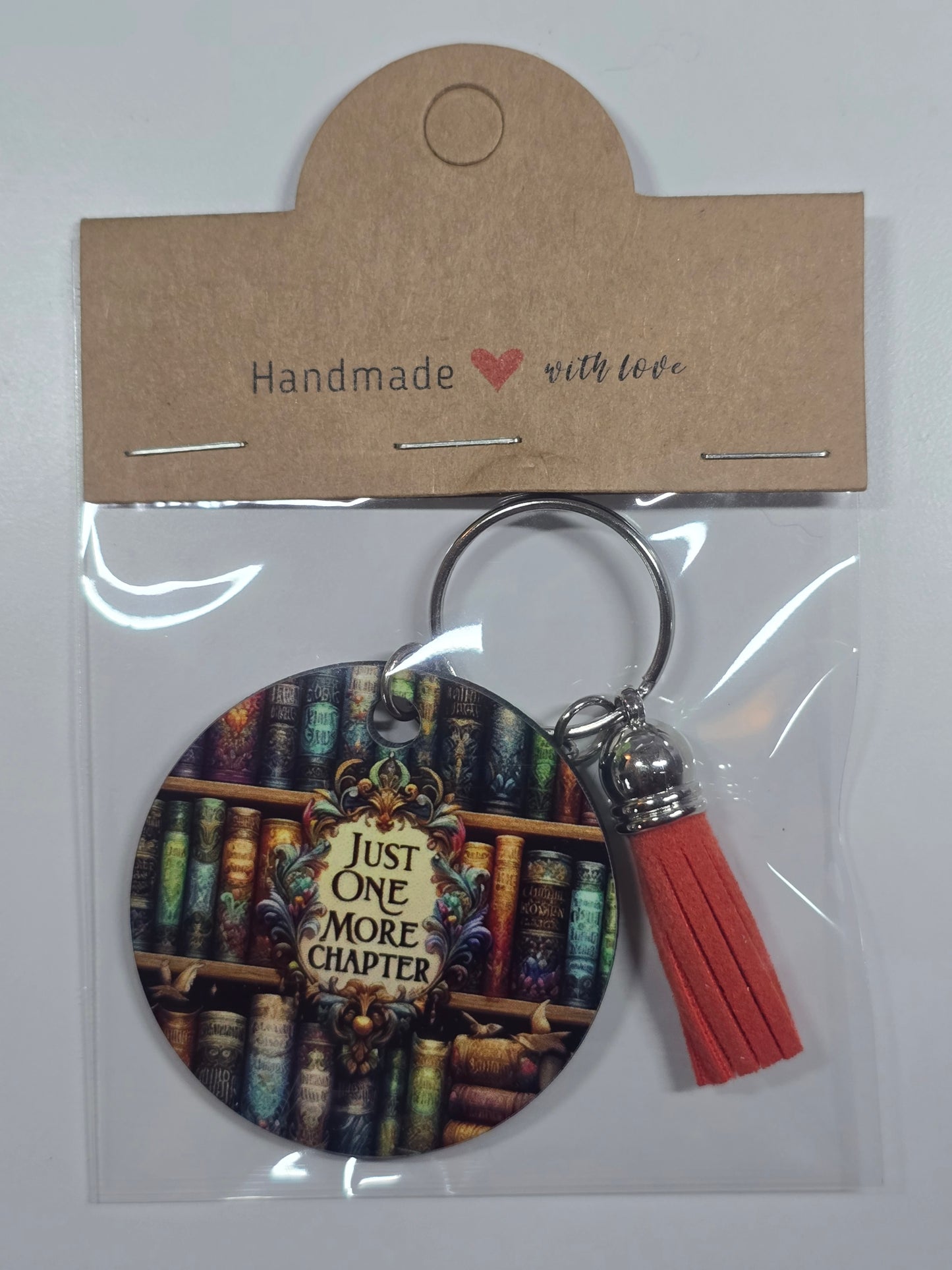 Just One More Chapter Keychain