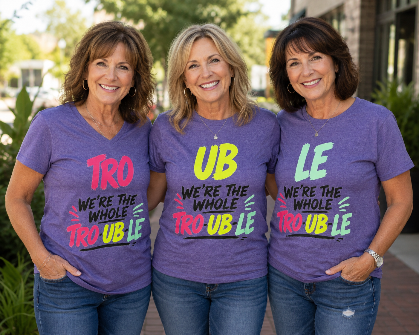 We're The Whole TRO-UB-LE (set of 3 shirts)